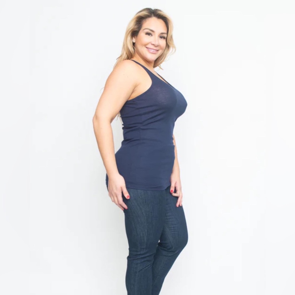 ACTIVE BASICS-Ribbed tank top
